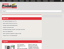 Tablet Screenshot of moderneproduksjon.no